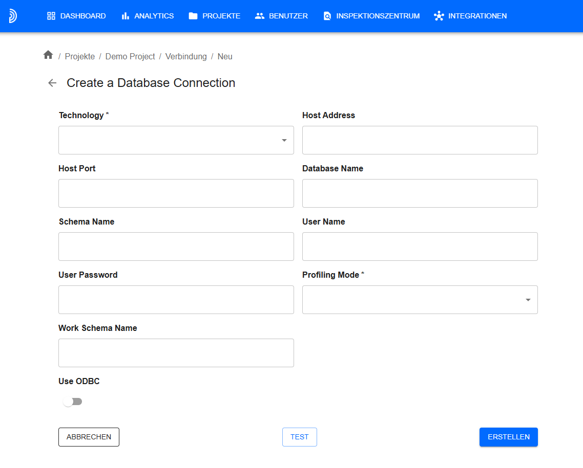 إنشاء اتصال بقاعدة البيانات